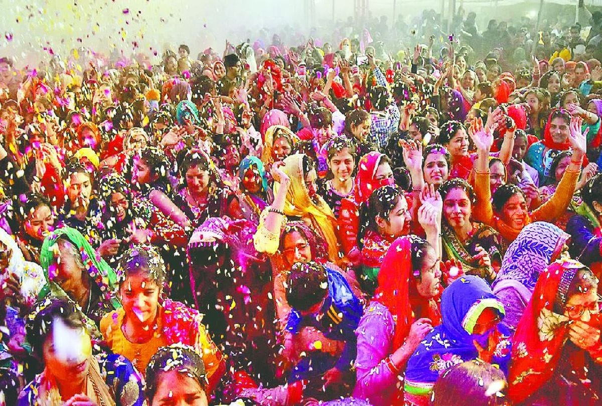 holi 2020 celebration on shri krishna janmasthan mathura