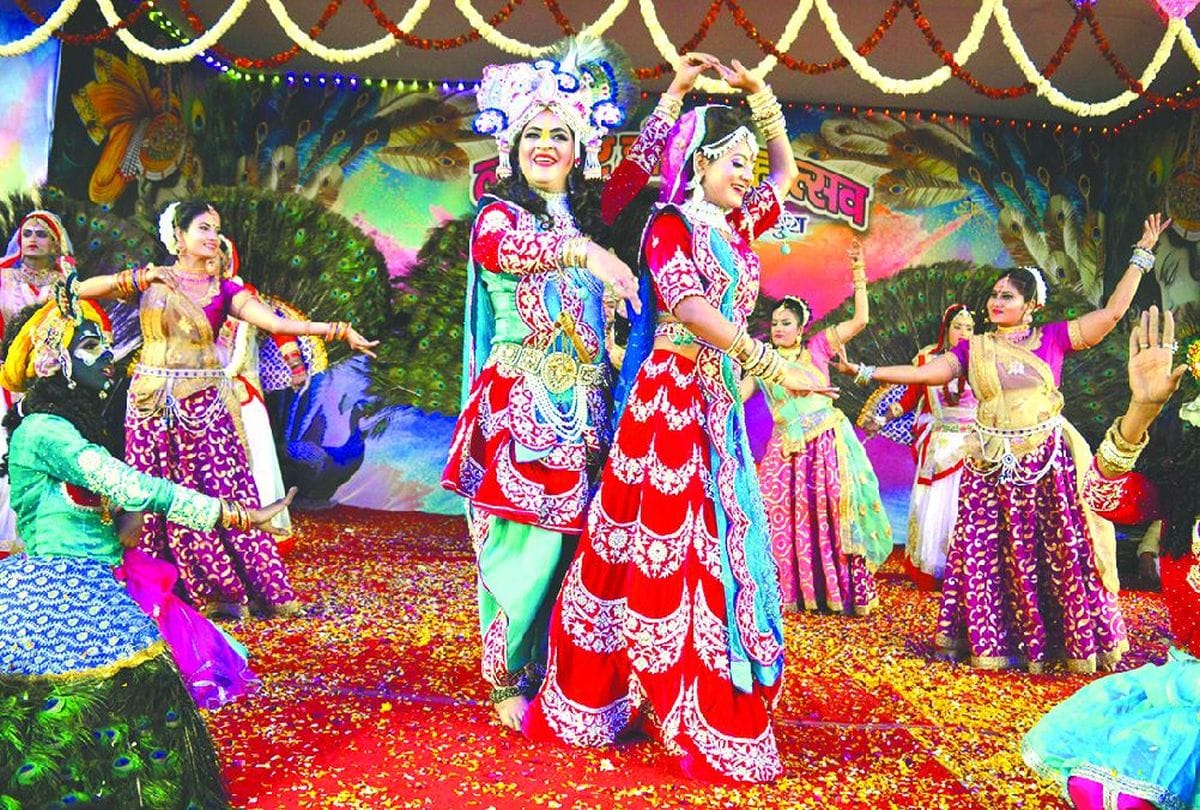holi 2020 celebration on shri krishna janmasthan mathura
