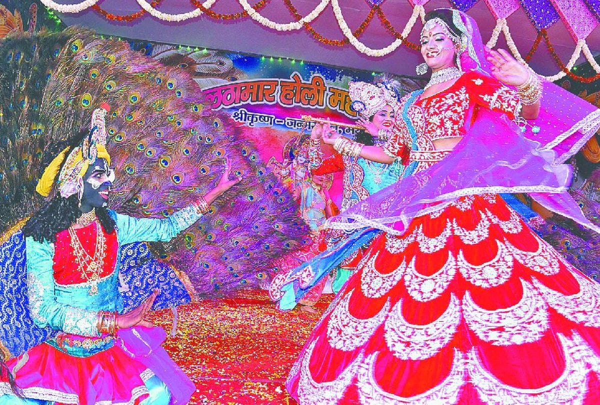 holi 2020 celebration on shri krishna janmasthan mathura
