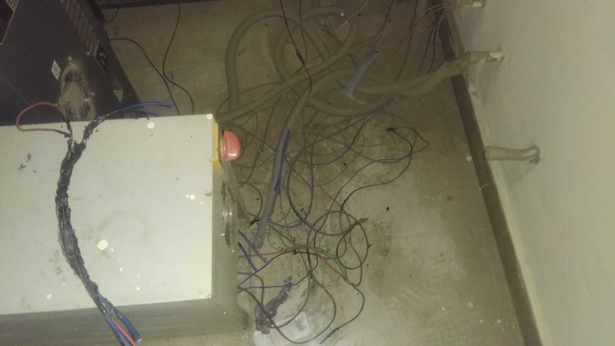 Transaction affected many hours due to fire