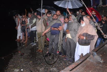 Ambulance falls in pond and driver died in Panchkula of Haryana