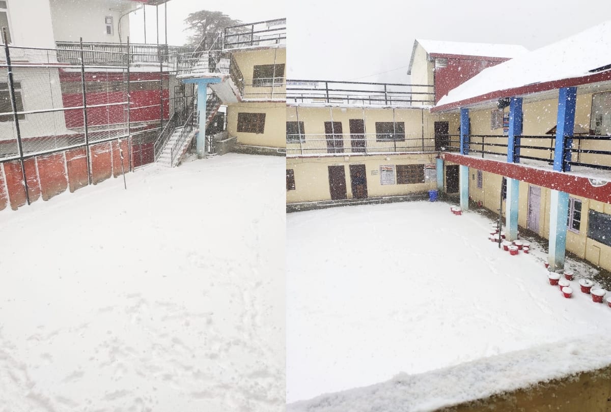 fresh snowfall in shimla manali kullu rohtang today