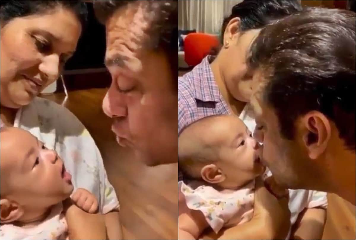 Salman Khan viral instagram video with Baby Niece Ayat Arpita Khan Sharma and Aayush Sharma daughter