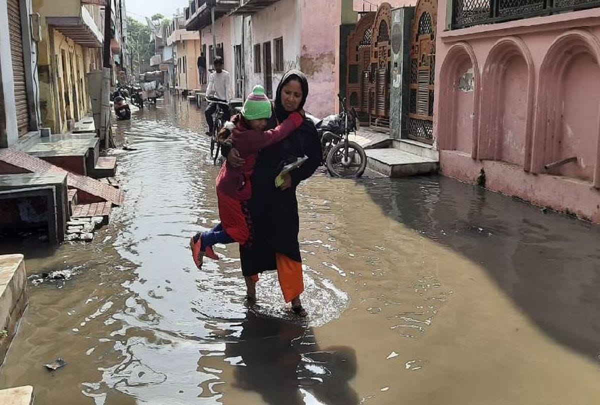 crops damaged due to rain and hail in Agra division