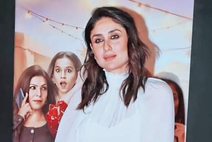 mommy to be kareena kapoor looks stunning in white polka dot dress