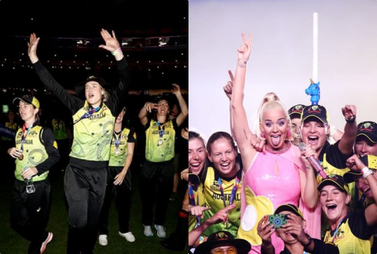 Australian players set the stage on fire with Katy Perry after Women T20 World Cup win