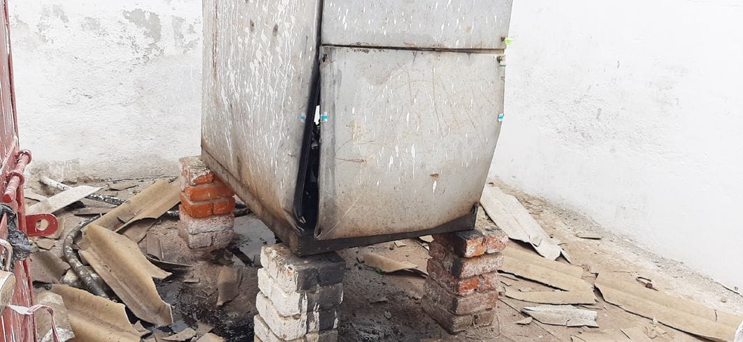 lighting falls on jind hatchery, burnt electrical equipment
