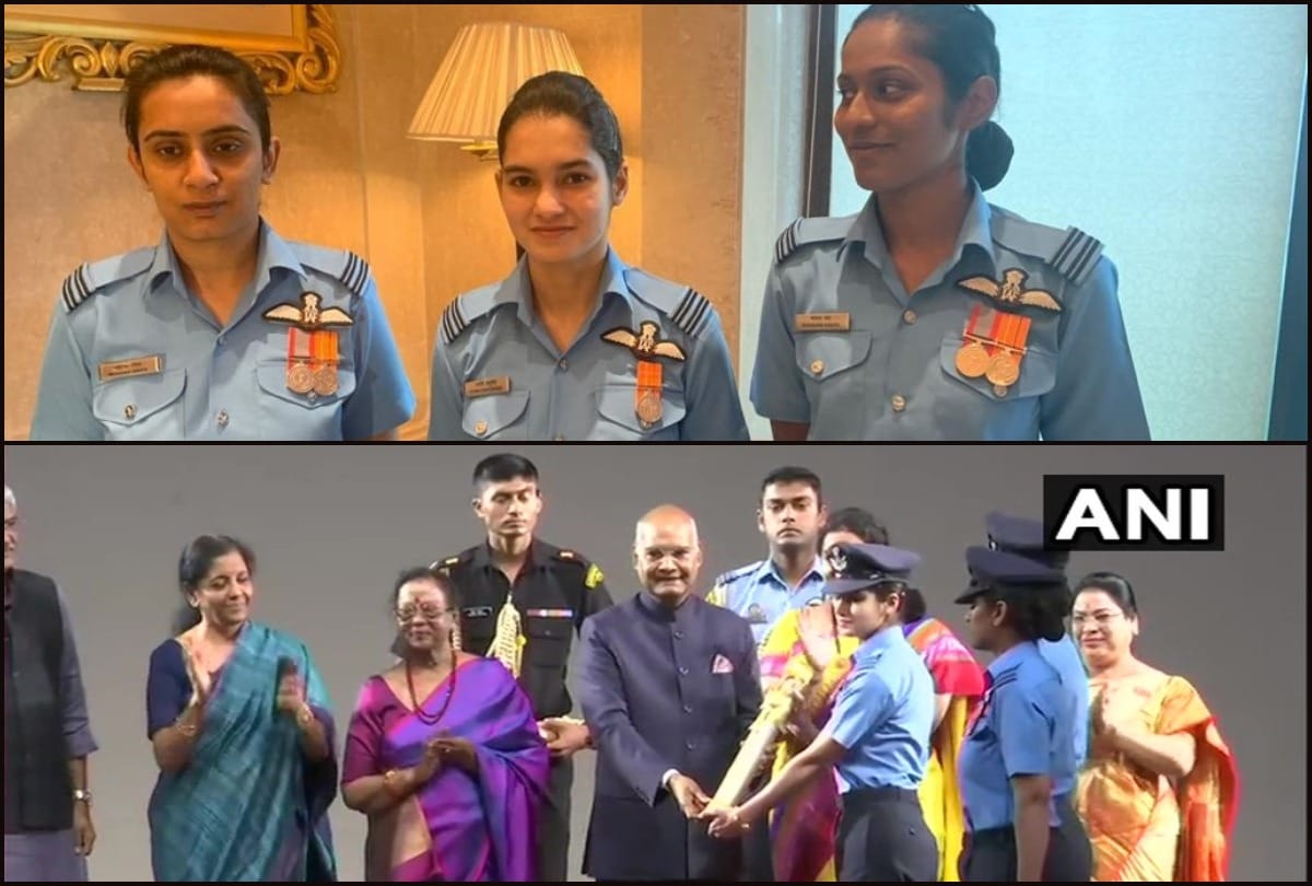 International womens day IAF first women fighter pilot Mohana Avani Bhawana get Nari Shakti Puraskar