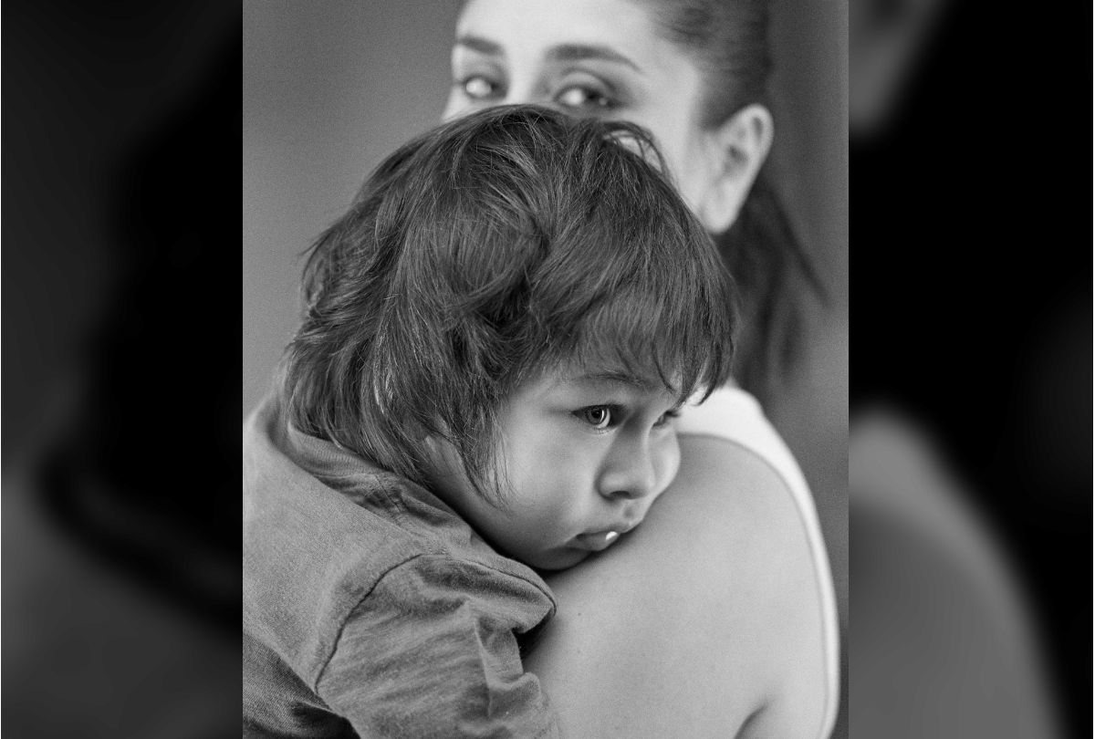 saif ali khan son taimur ali khan asked a question to reporter on live tv