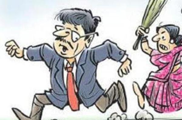 Husband used to beat .. Police was called inside on Women's Day.