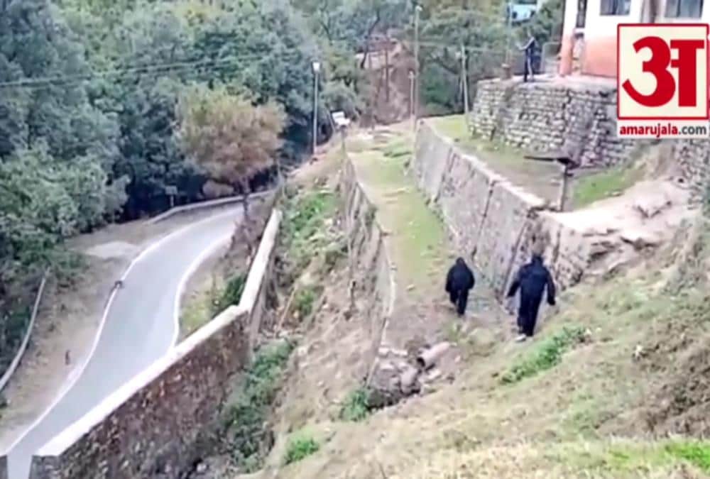 Itbp Soldiers wear bear dress And Roaming for Run away Monkeys in Pithoragarh
