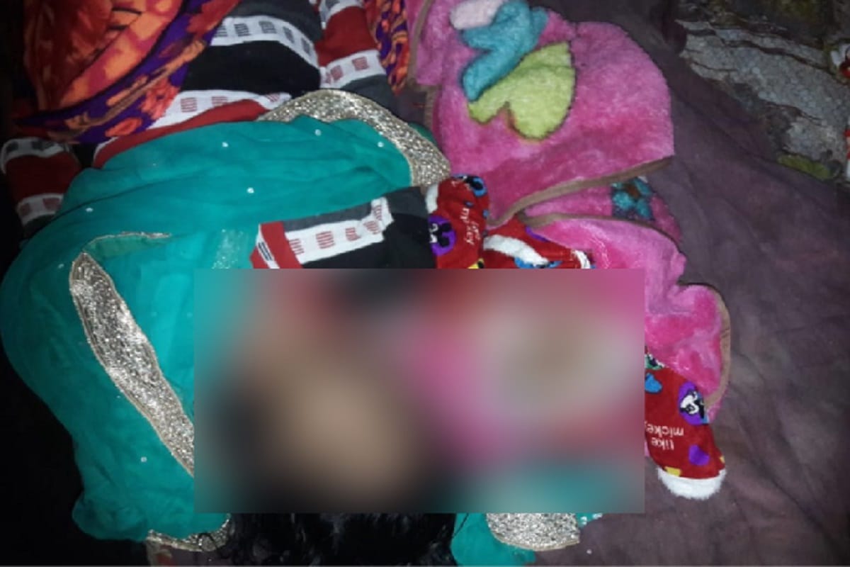 A woman has suicide after murder his four month old son after marry in Baghpat city