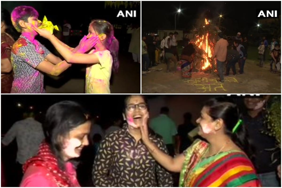 Holika dahan performed in many parts of india