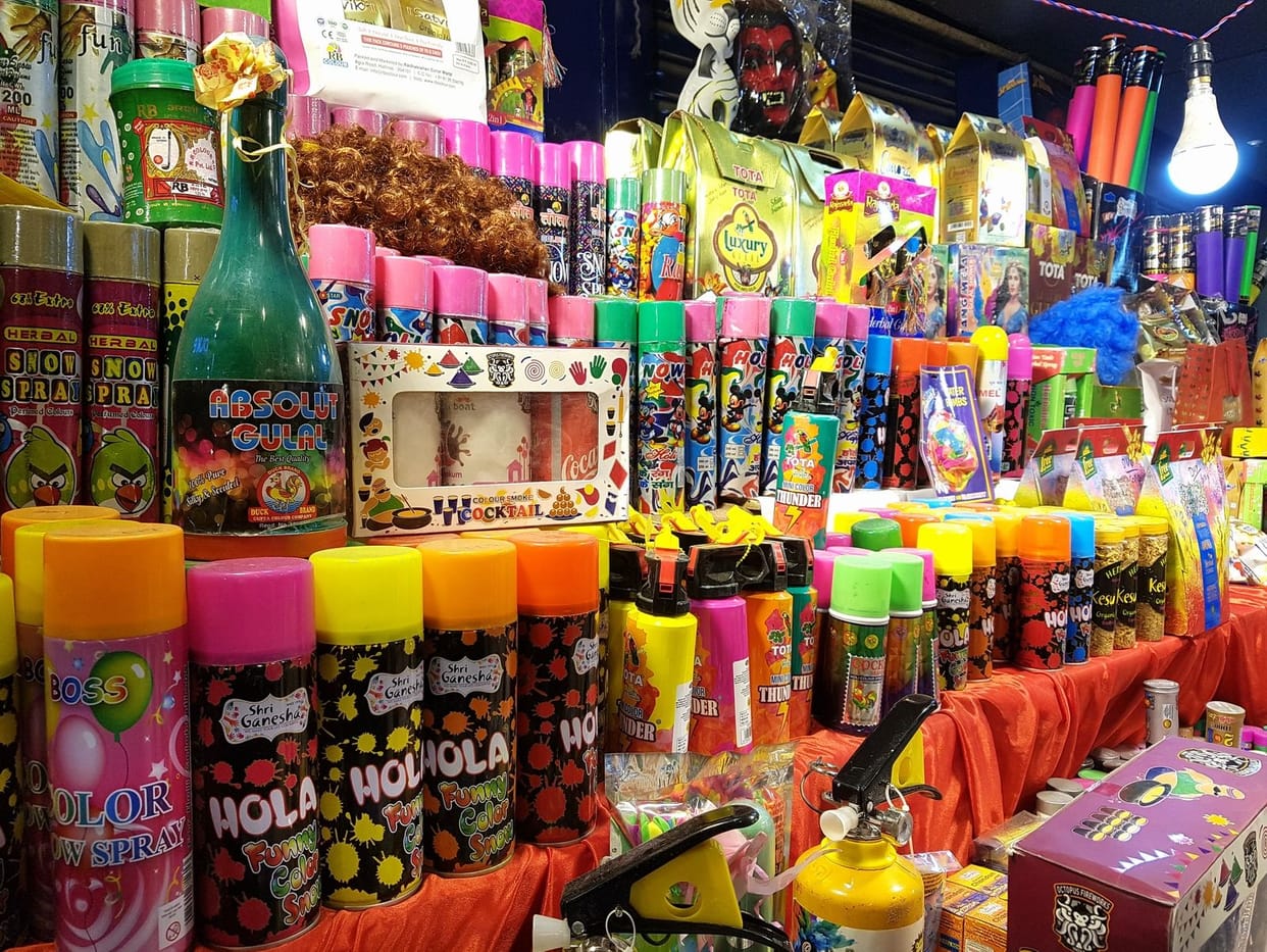 From Doraemon guns to water tanks ready to disintegrate the colors of Holi