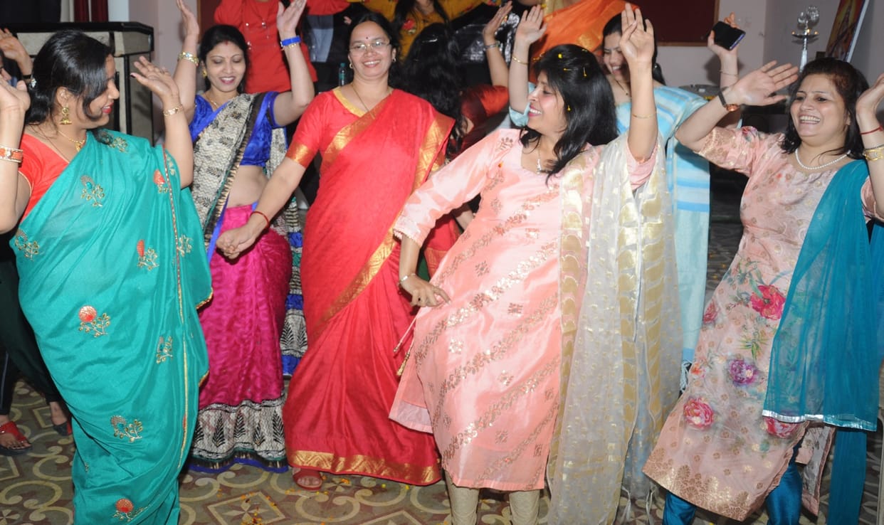 Played Holi of flowers somewhere and Gulal somewhere