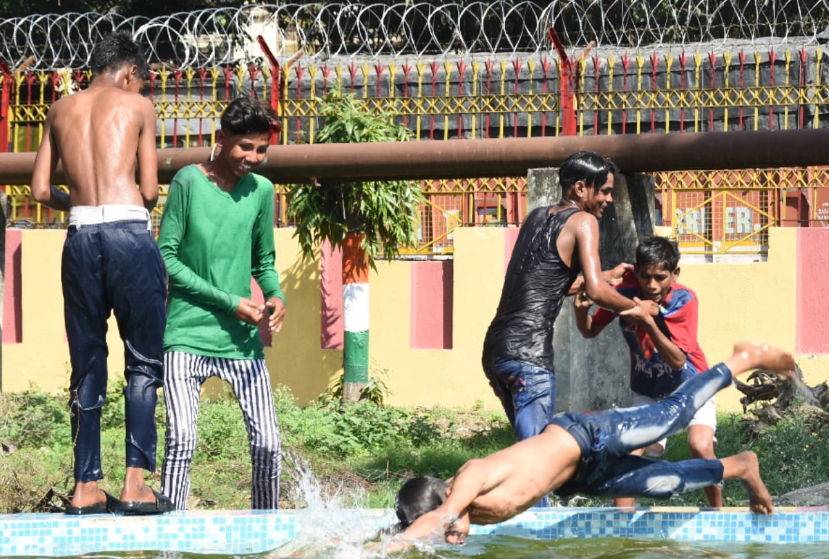 RSS holi 2020 celebration in lal diggi park gorakhpur