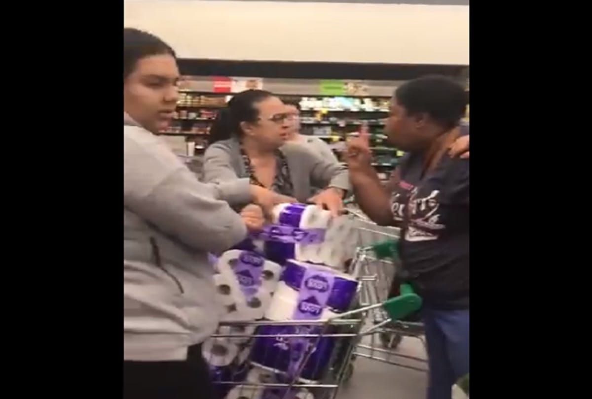 Coronavirus effect viral video Womens fighting for toilet paper in Australia