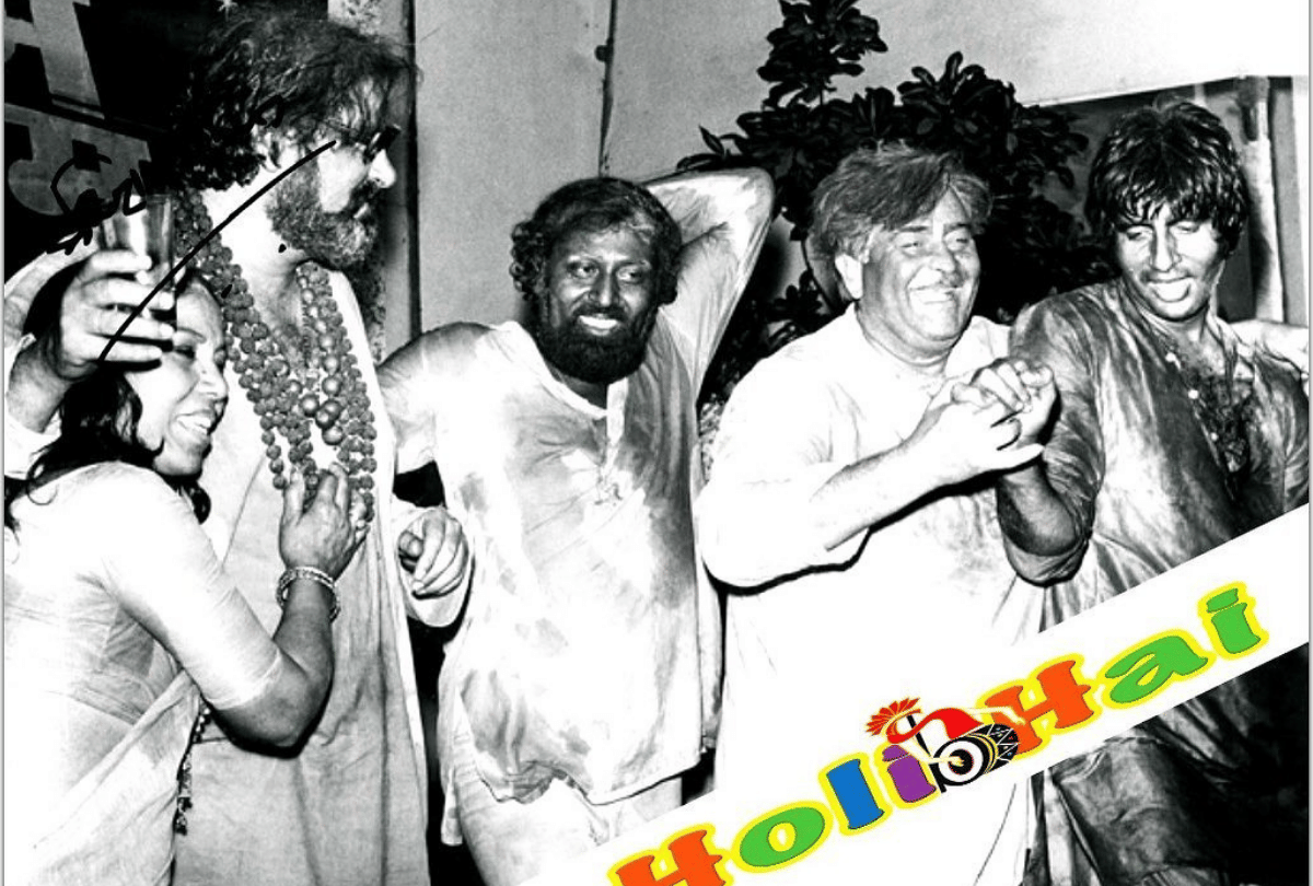 Amitabh Bachchan Shares Throwback Pictures of Best Holi Celebrations with raj kapoor jaya abhishek