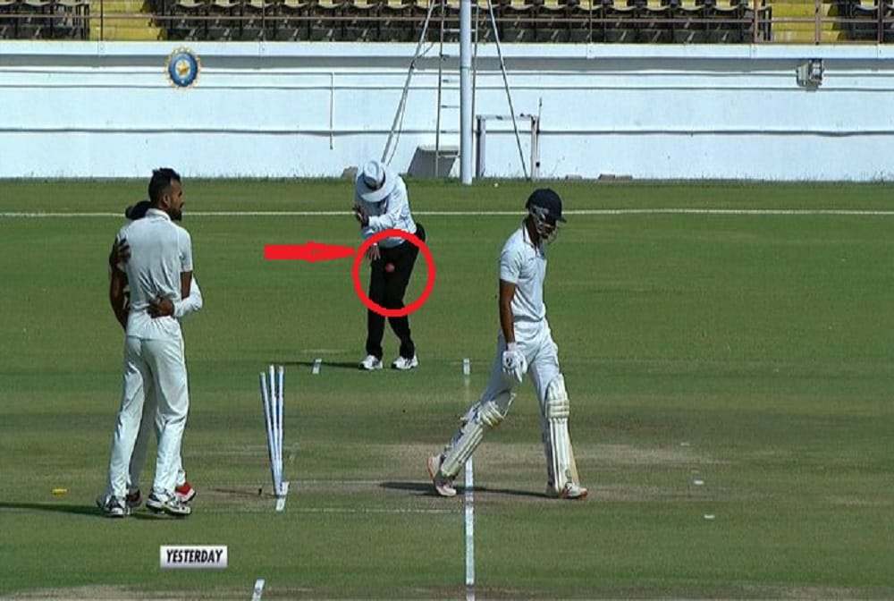 Ranji Trophy Final: Umpire Yashwant Barde called in as replacement for injured C Shamshuddin