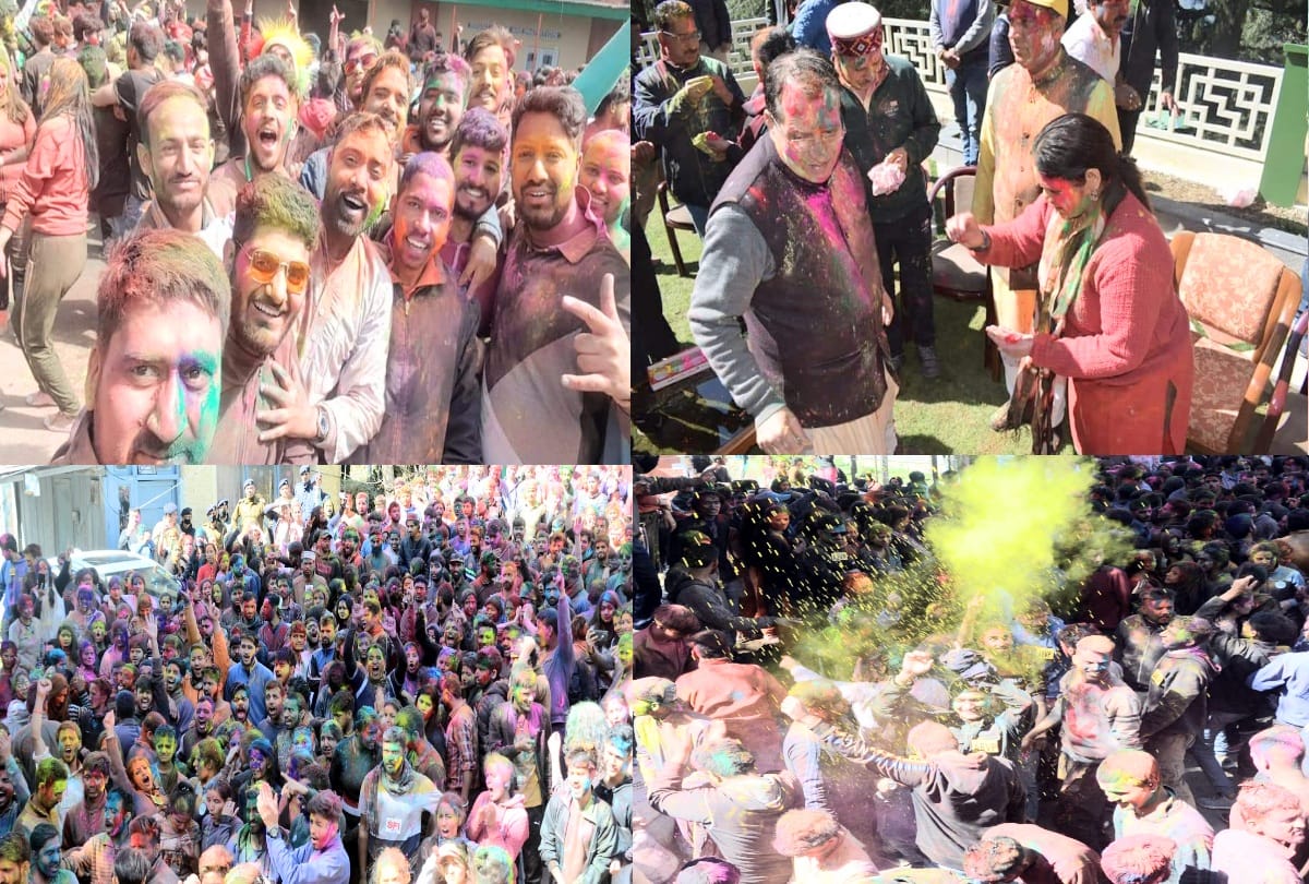 Corona's awe neutralize, holi celebrated with great pomp in Shimla