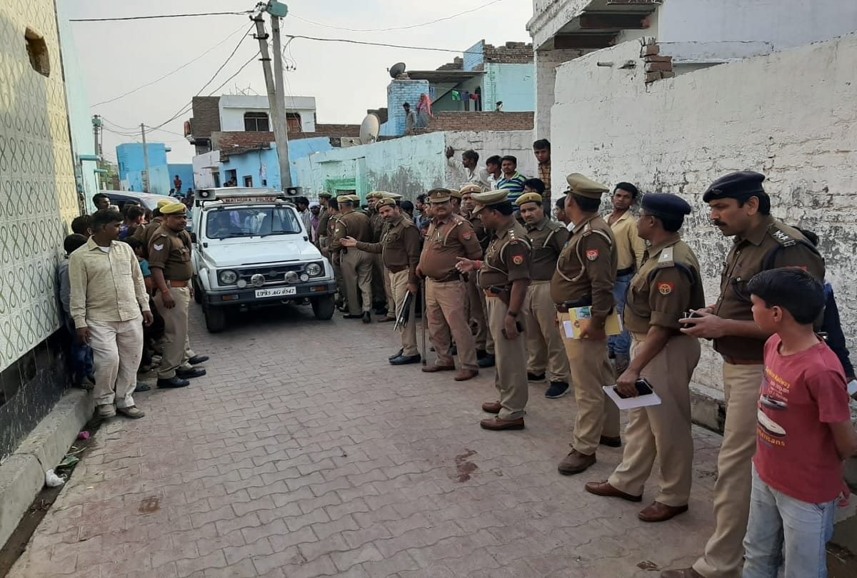 Young man shot dead and mother father and brother injured in mathura