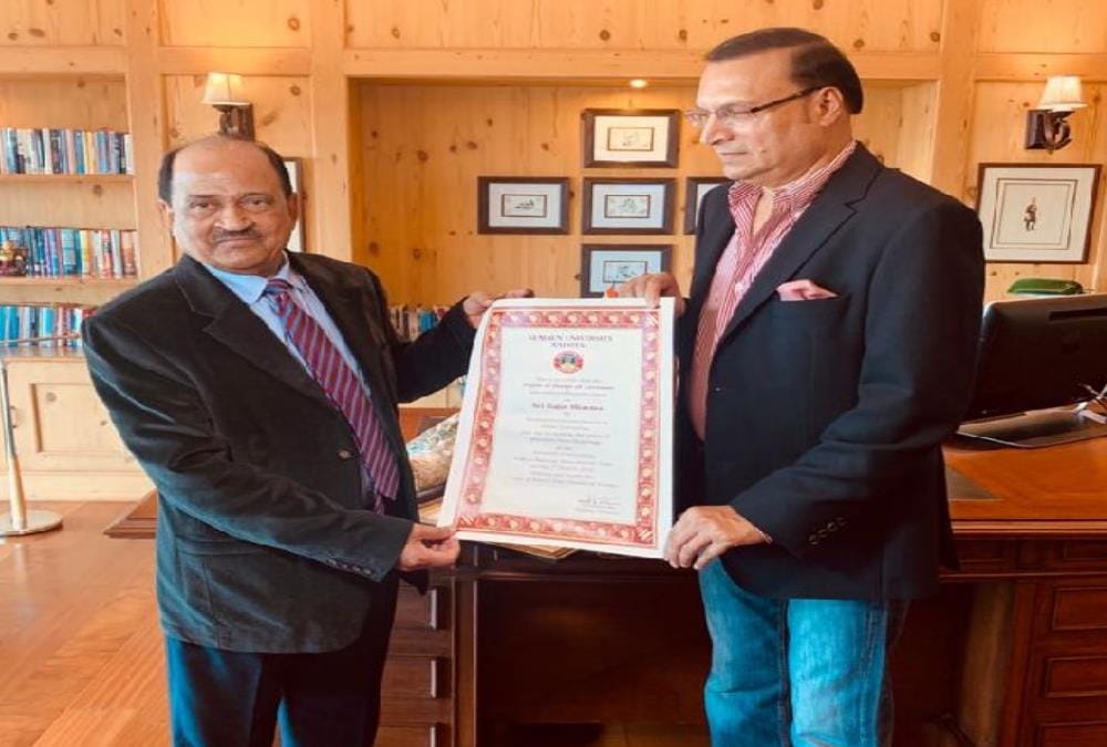 kumaun university Gives D Litt degree honorary degree to india Tv chairman rajat sharma
