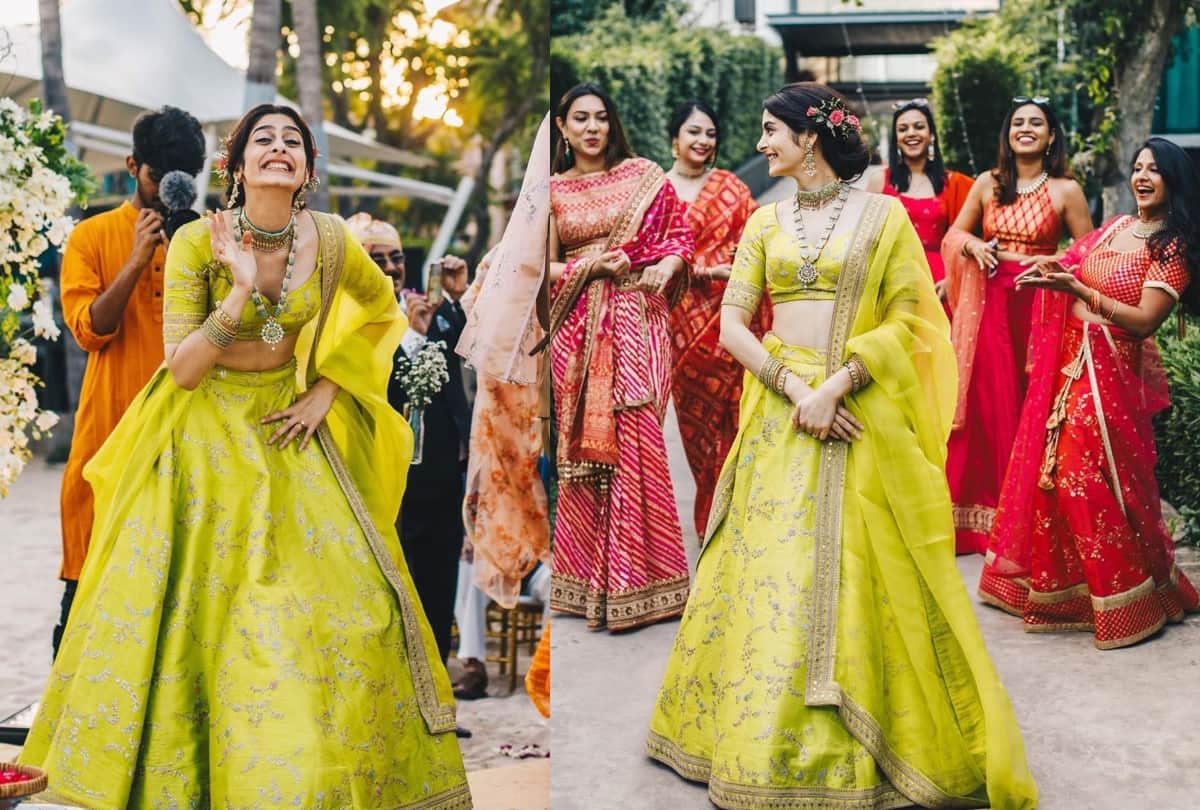 real life sabyasachi bride who ditched red lehenga and wore these colorful wedding attire