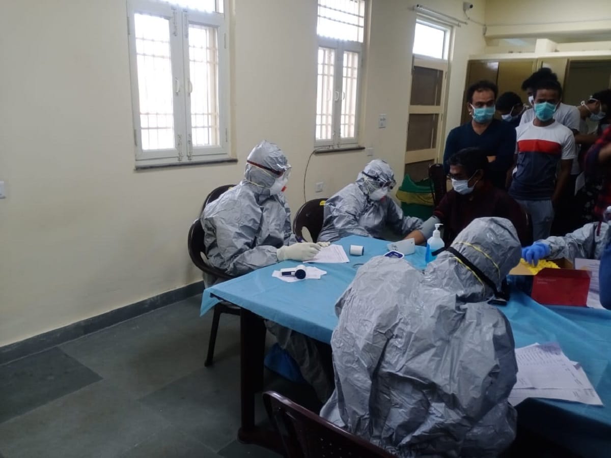 coronavirus: Final sample taken of 112 people at ITBP chhawla Isolation centre returned from wuhan