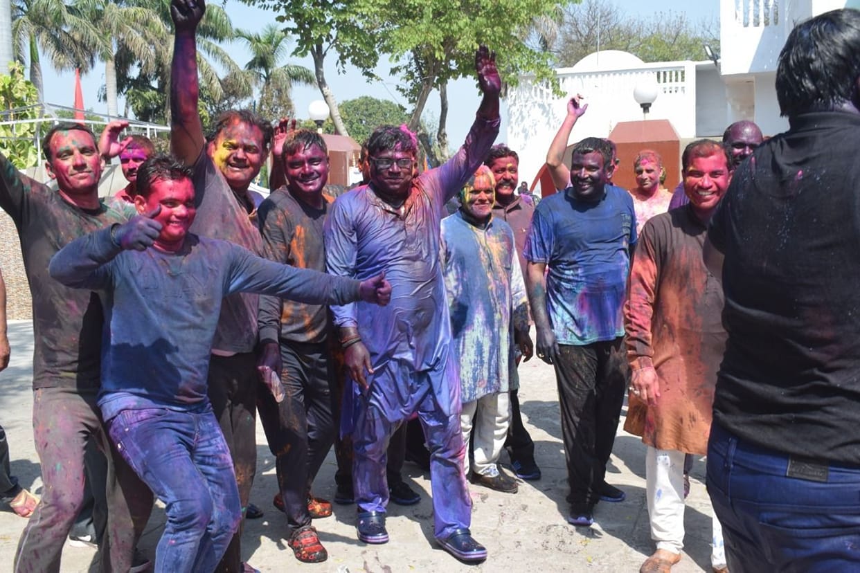 holi, celebration, police, firozabad