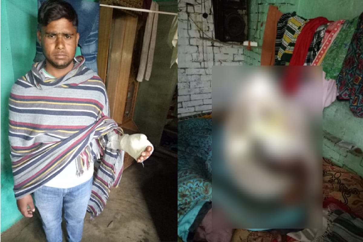 A child died and three members injured after fire's in a house at Meerut city