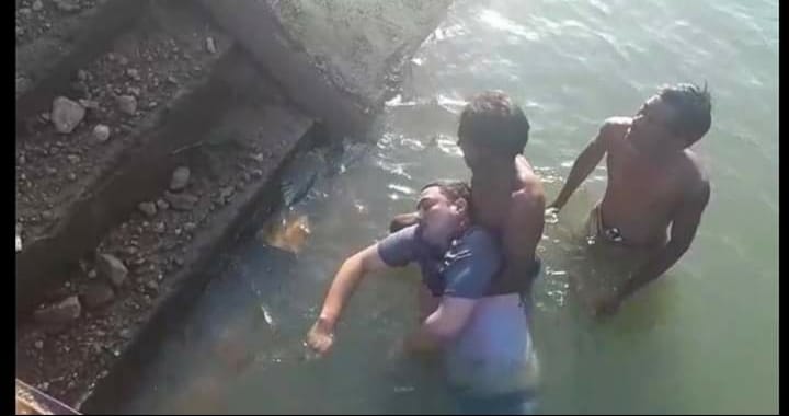man drowned in the river attempt to save her daughter