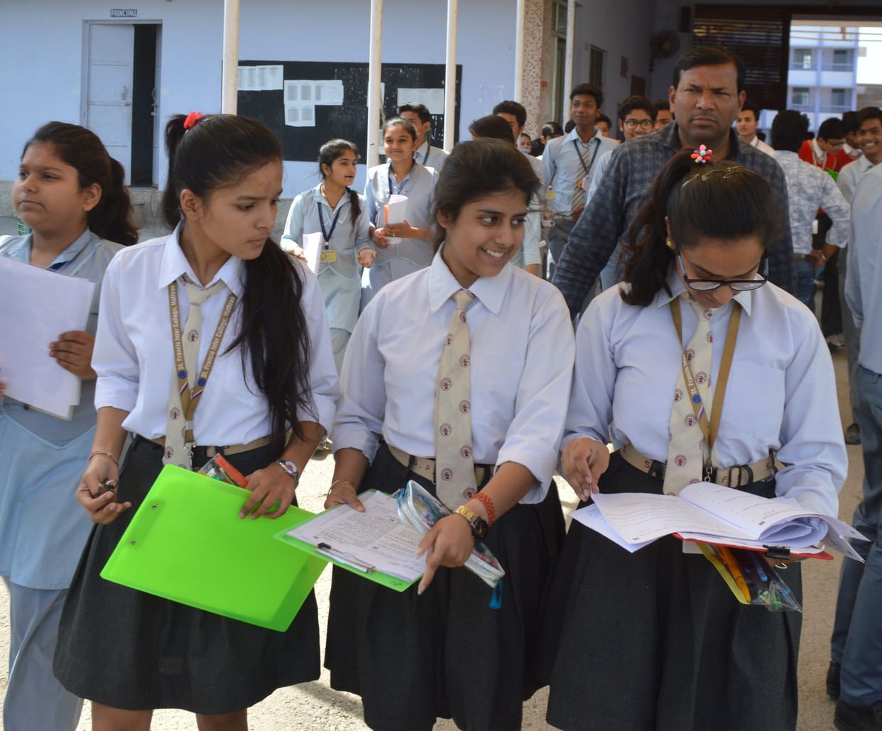 two student caught during cheating in physics exam