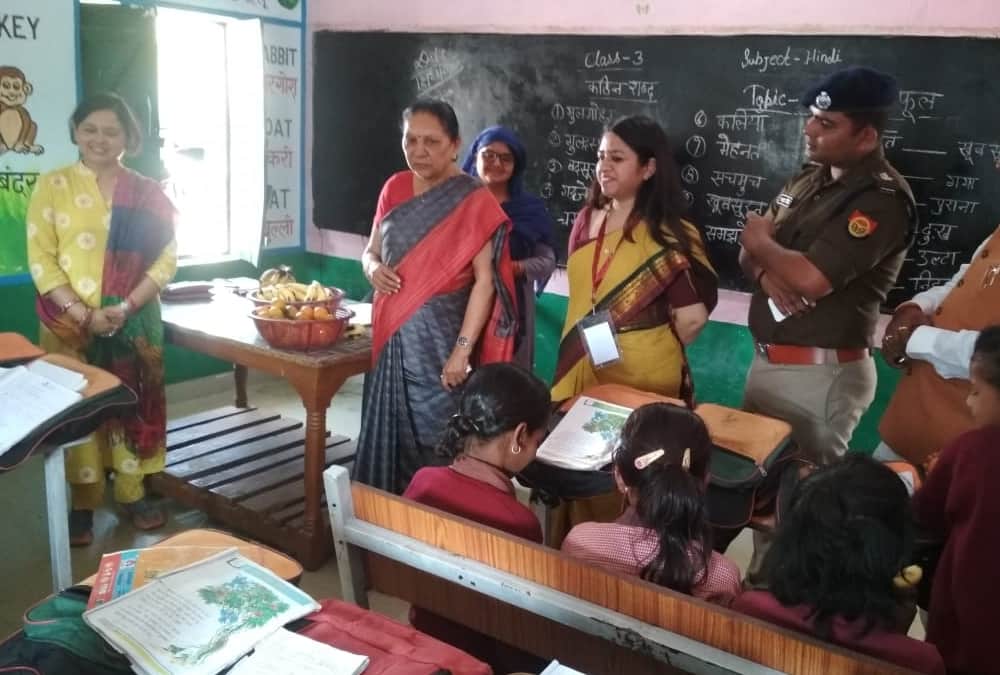 Governor Anandi Ben Patel visits shravasti.