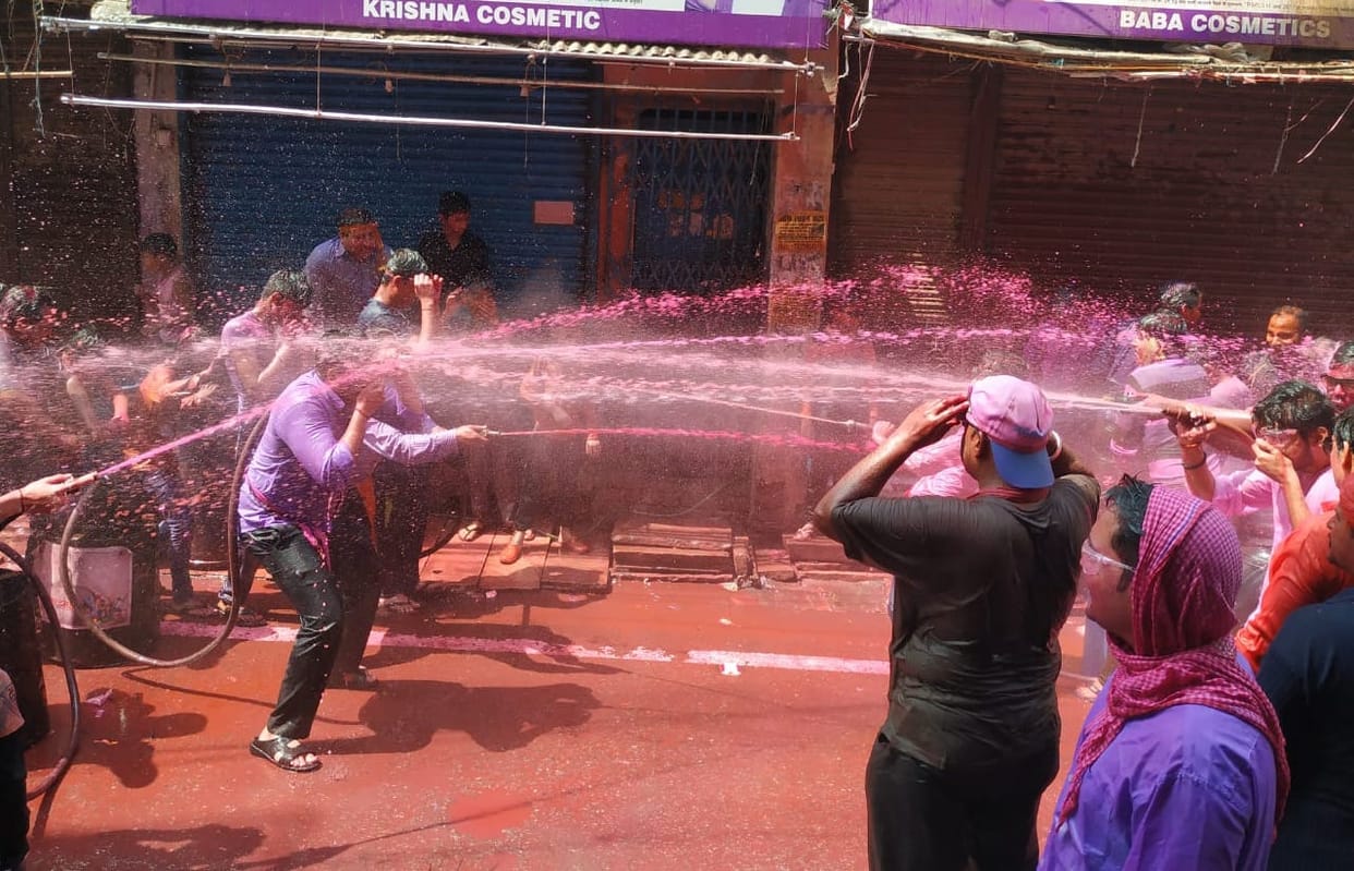 Collectorate employees outraged during Holi meeting