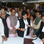 Jyotiraditya Scindia File nomination for Rajya Sabha Election in Bhopal See Photos
