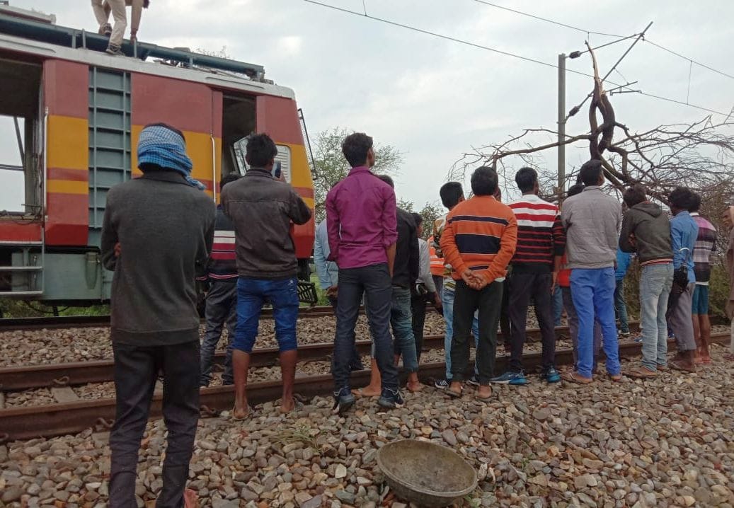 Trees fell on railway track in two places, rail traffic disrupted