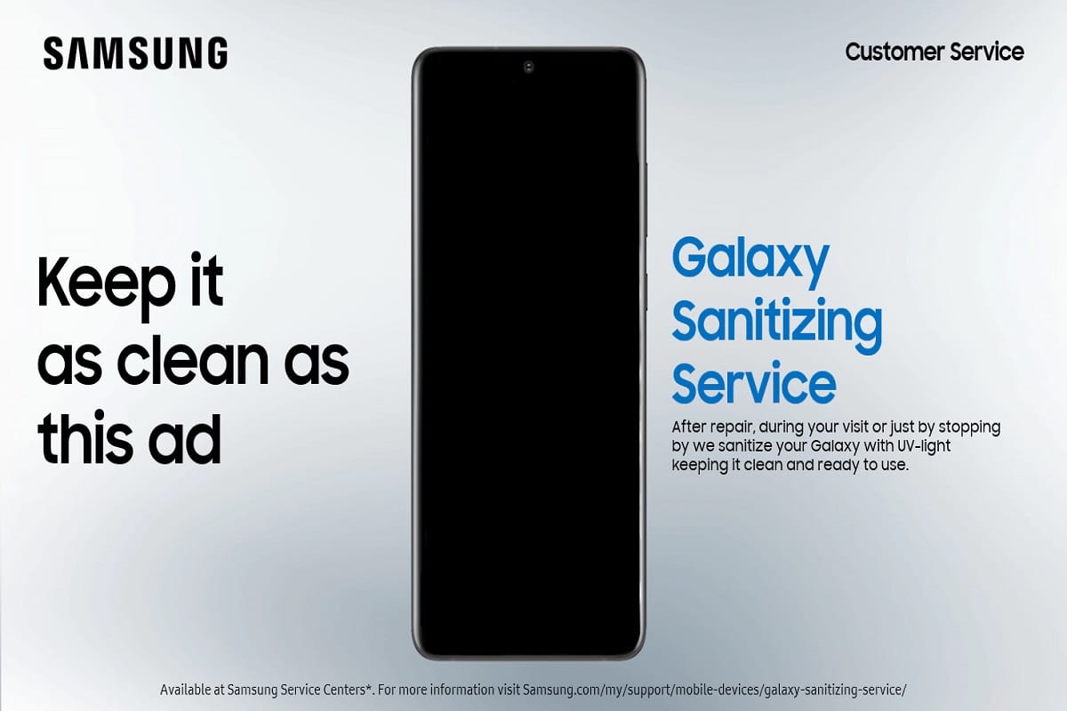 Coronavirus outbreak: Samsung Galaxy Sanitizing Service to Help Customers Disinfect Smartphones