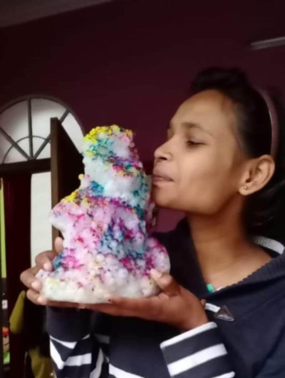 heavy hail storm in dehradun, kids make snow man