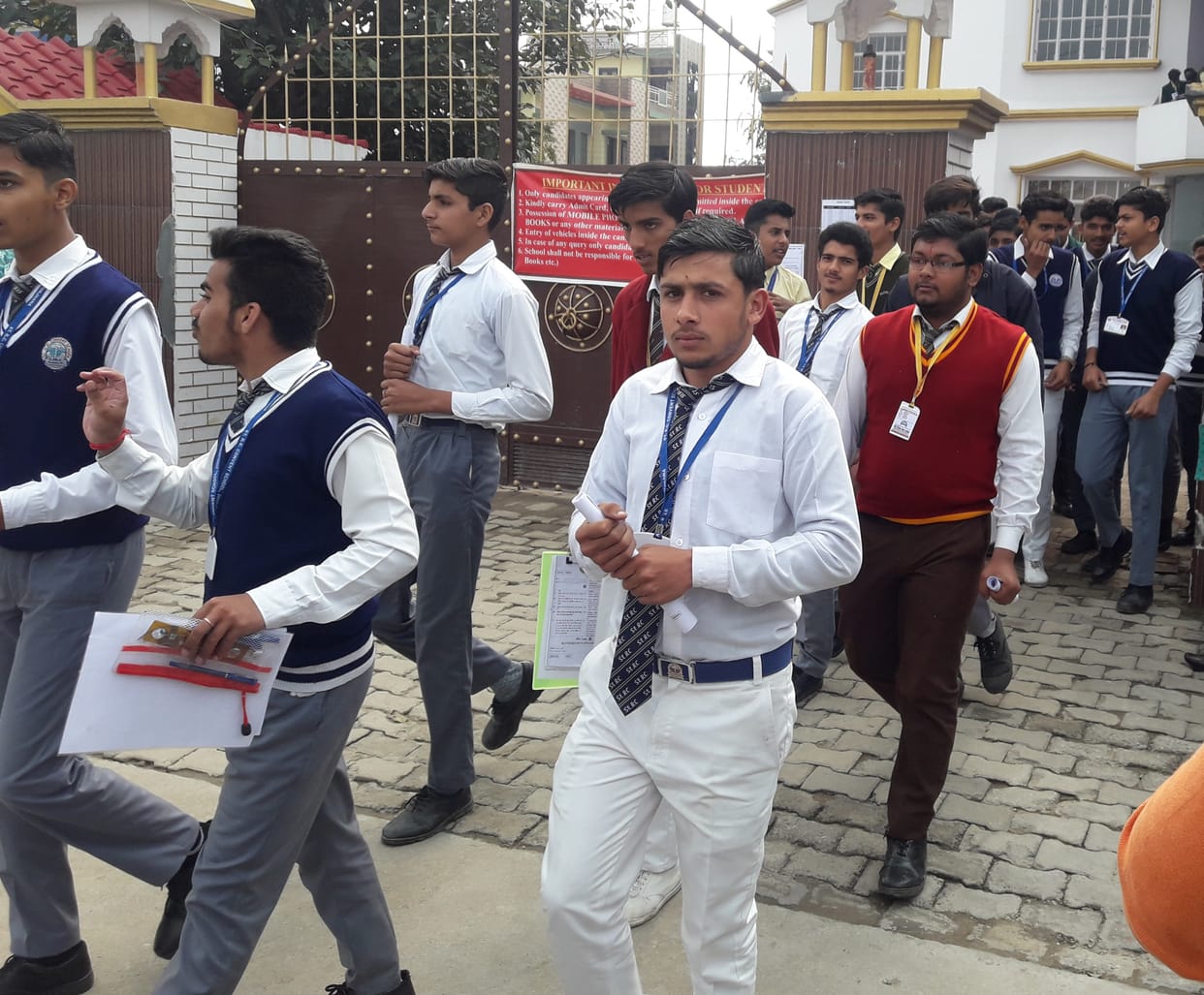 Seeing the easy question paper of mathematics, the faces of the candidates blossomed
