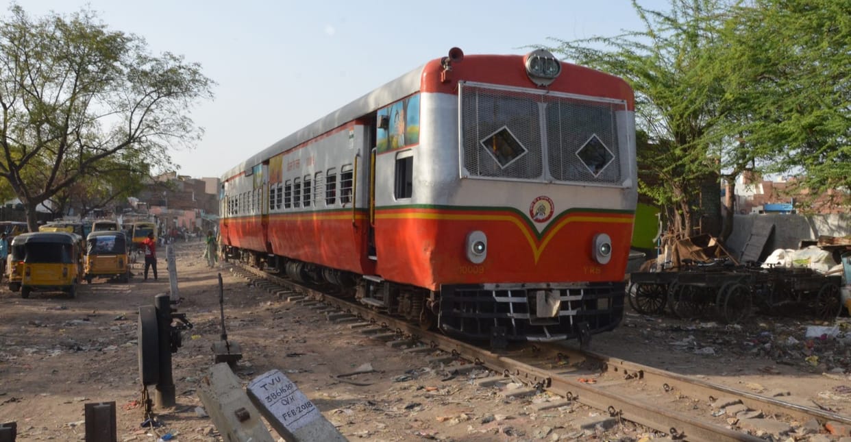 Meter gauge railway line