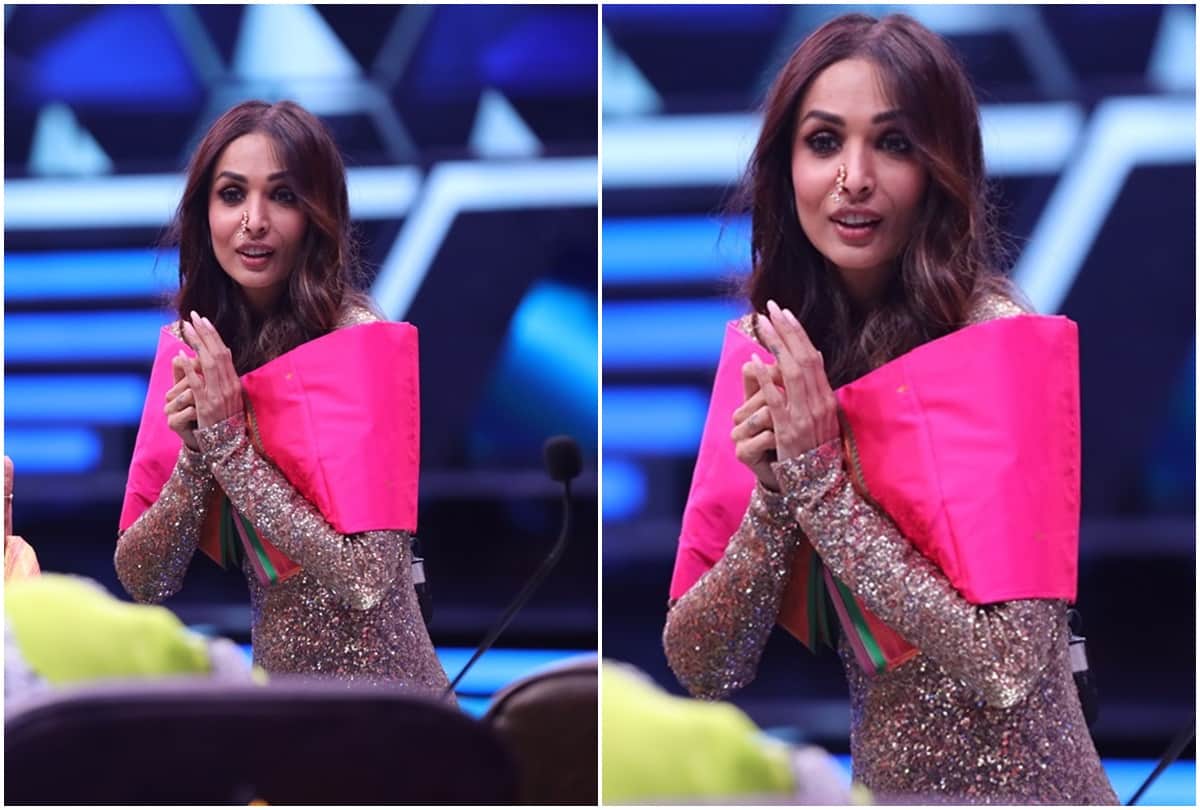 Indias Best Dancer Contestant Gifts malaika Arora a Paithani Saree and Traditional Marathi Nathni