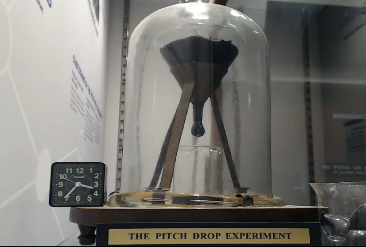 worlds longest experiment Pitch drop who continuously running from 93 years