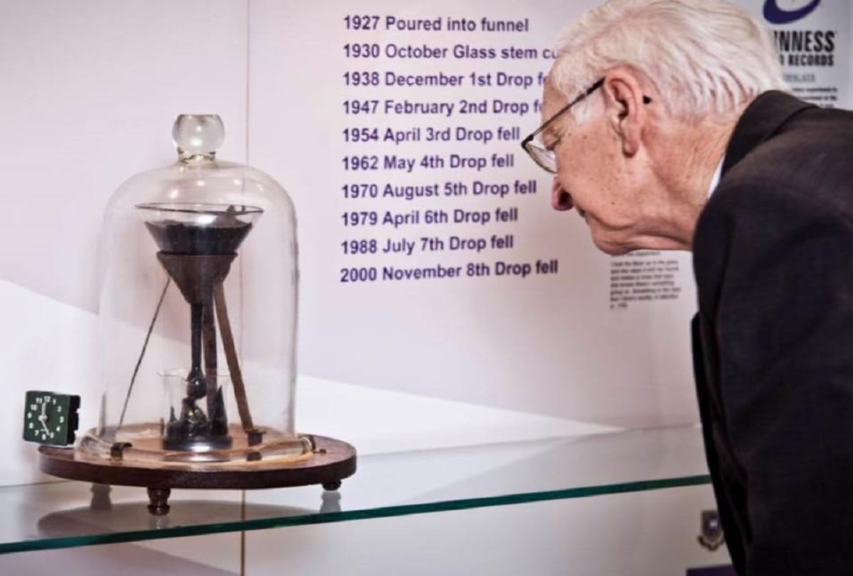 worlds longest experiment Pitch drop who continuously running from 93 years