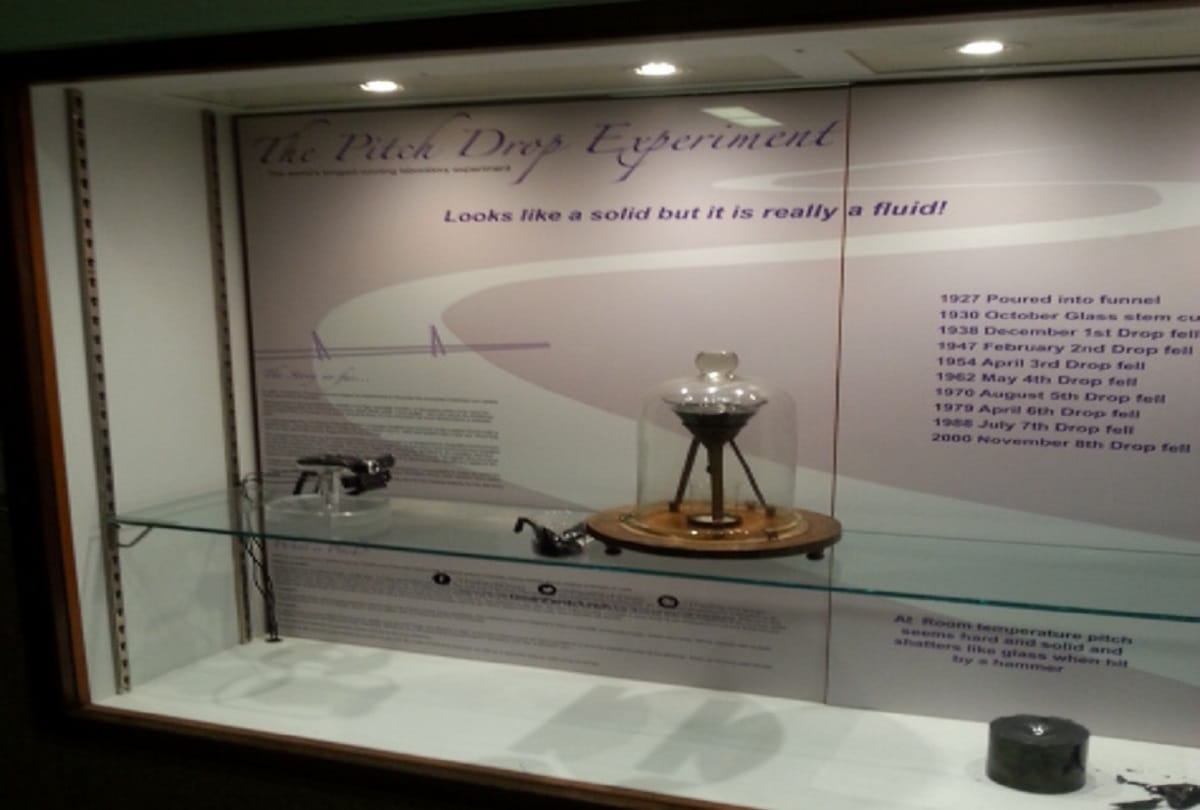 worlds longest experiment Pitch drop who continuously running from 93 years