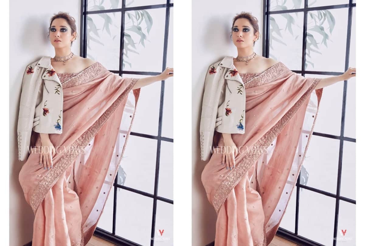 tamanna bhatia photoshoot in saree looking glamorous