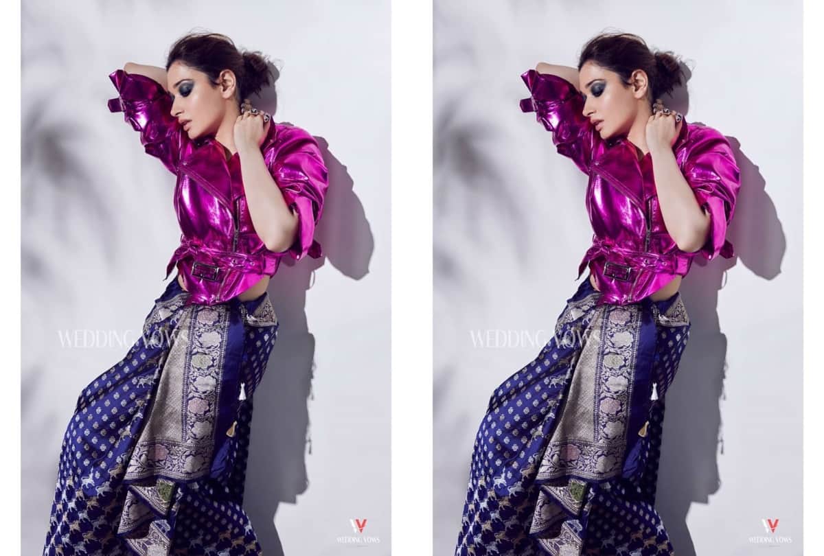tamanna bhatia photoshoot in saree looking glamorous