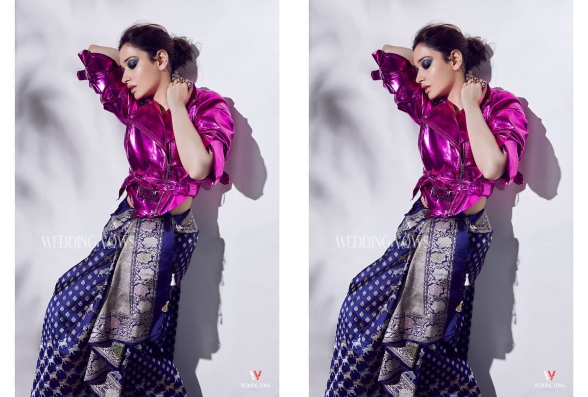 tamanna bhatia photoshoot in saree looking glamorous