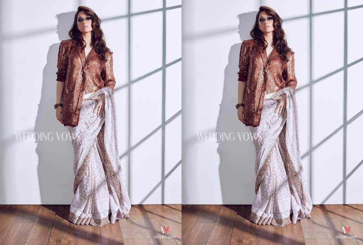 tamanna bhatia photoshoot in saree looking glamorous