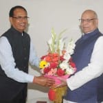 राज्यपाल लालजी टंडन के साथ पूर्व सीएम शिवराज
