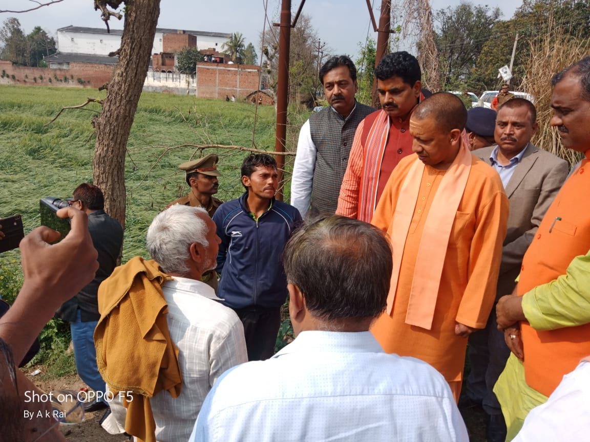 Compensation of crops destroyed by rain and hail will be compensated in a week: CM Yogi
